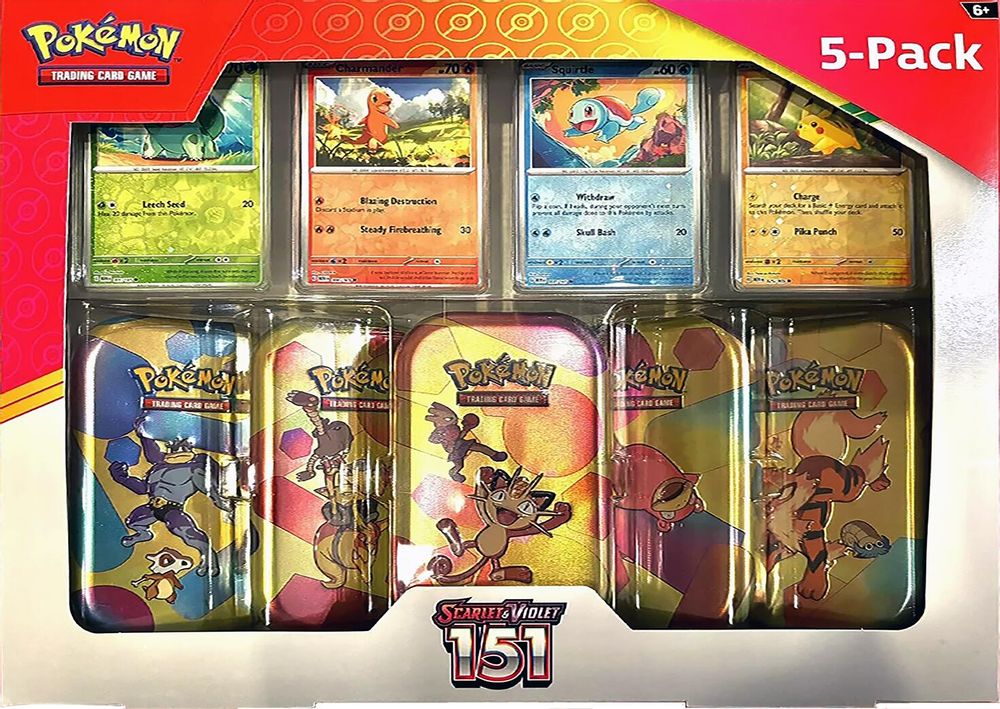 Costco 151 Mini Tin 5-Pack — Meowth sealed product packaging