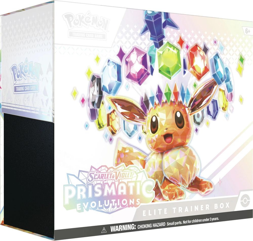 Prismatic Evolutions Elite Trainer Box sealed product packaging