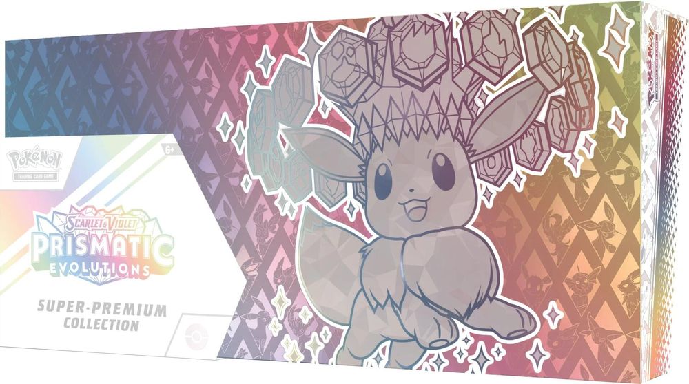 Prismatic Evolutions Super-Premium Collection sealed product packaging